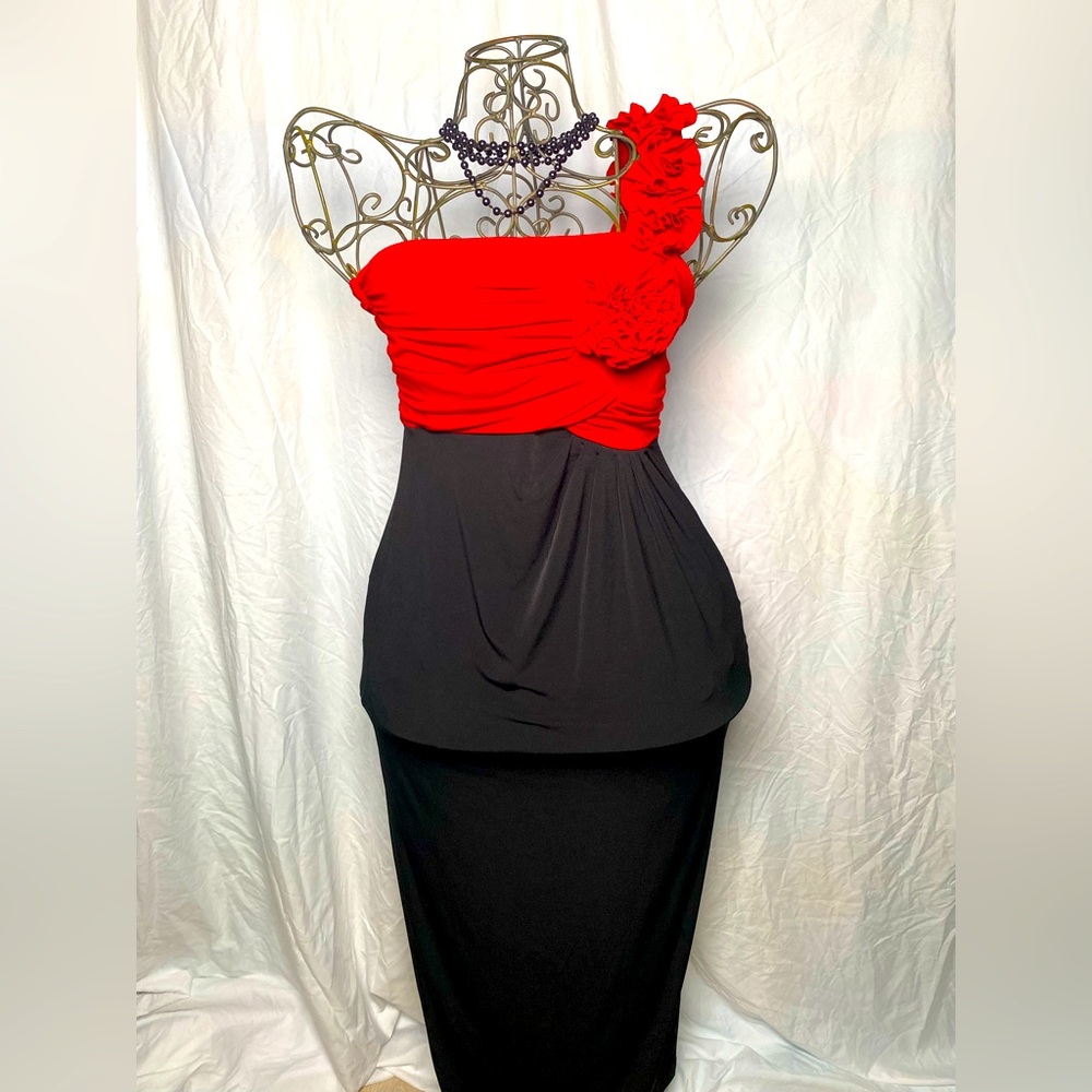 Red Hot One strap dress